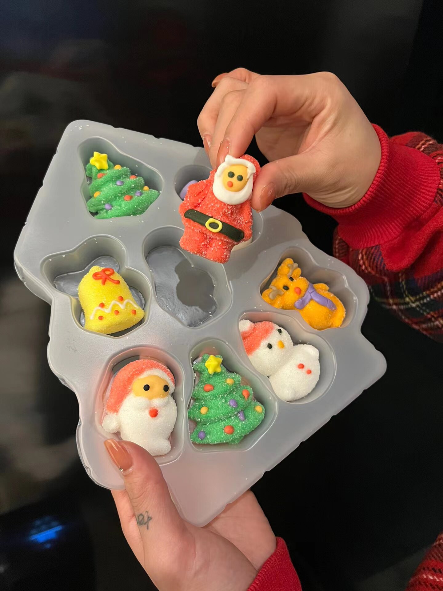 圣诞棉花糖圣诞节糖果袋装圣诞树造型棉花糖儿童休闲零食