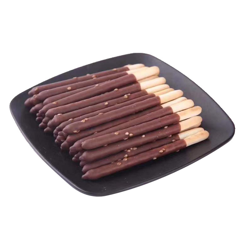 伯帝巧克力彩虹手指饼干棒蘑克粒棒条长条注心零食饼干巧克力