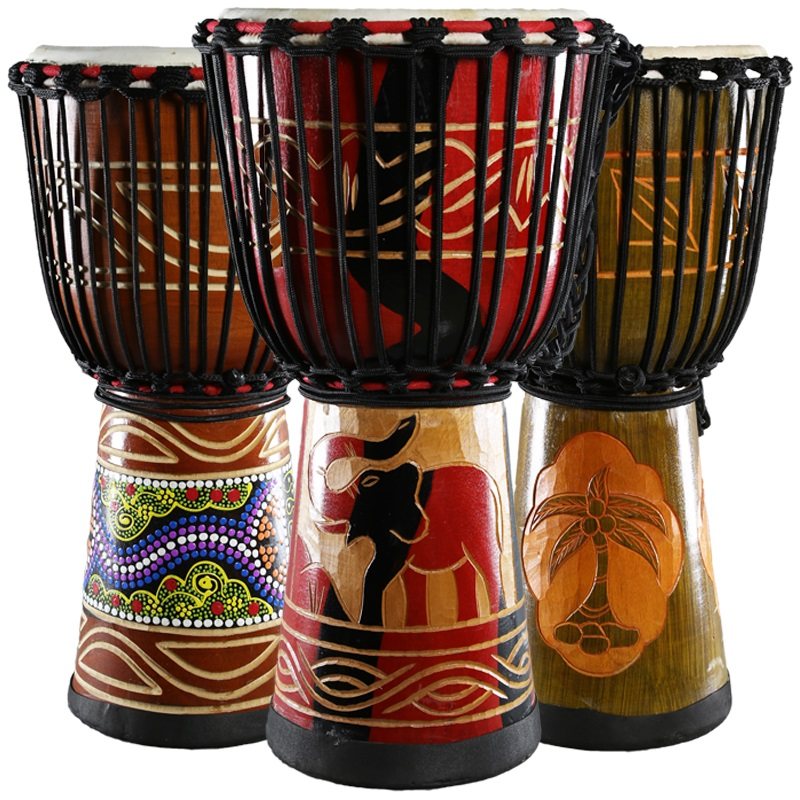 赛格手鼓非洲儿童幼儿园成人云南山羊皮专业打击乐器非洲鼓