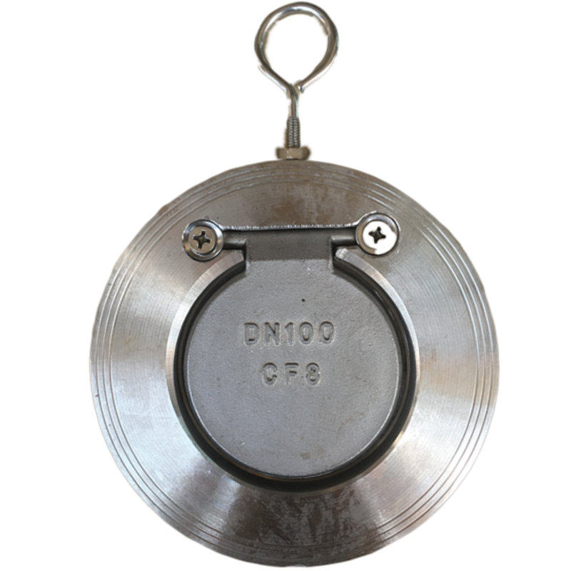 不锈钢超薄型单向阀h74w16p密封碳钢wcb夹式圆盘式止回阀止回阀