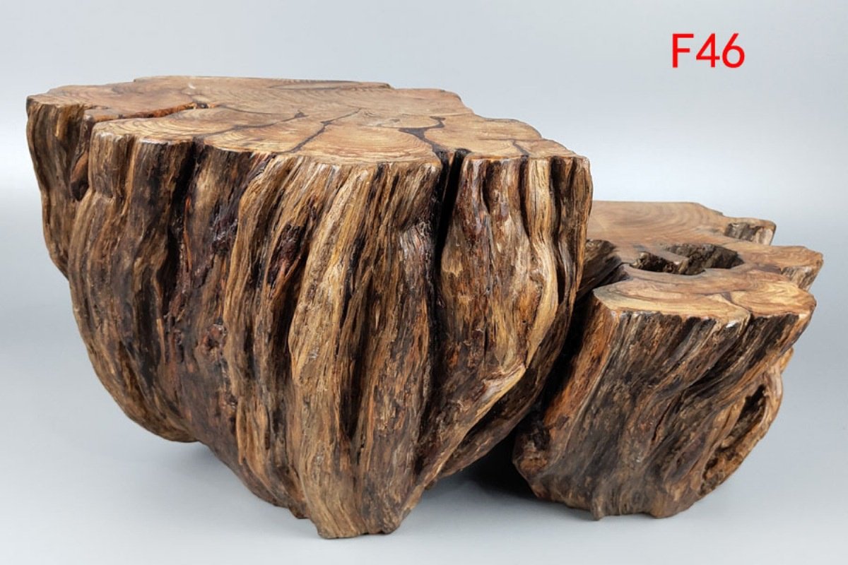 新款实木松脂松木化木木风支架天然花架花台根雕