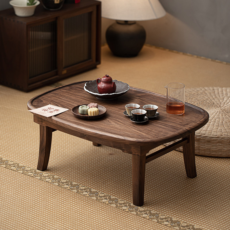 茶几草木祠胡桃木折叠户外便携茶桌榻榻米阳台炕桌茶道