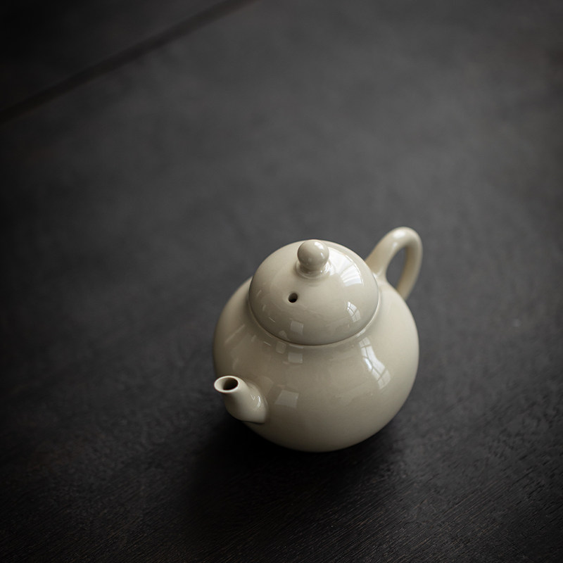 茶壶草木祠日式手工草木灰复古单壶小家用陶瓷过滤茶壶