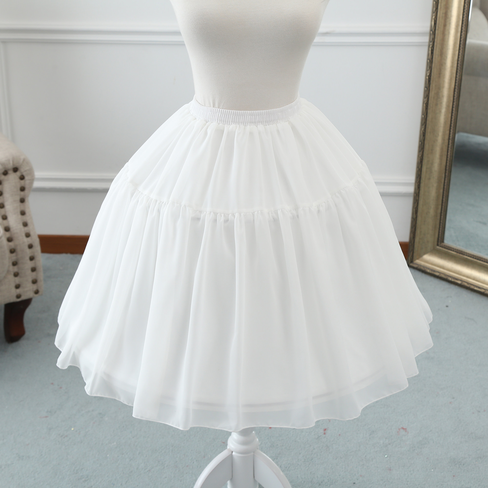 裙撑lolita暴力卡门鱼骨撑可调节洛丽塔cosplay日常婚纱裙撑