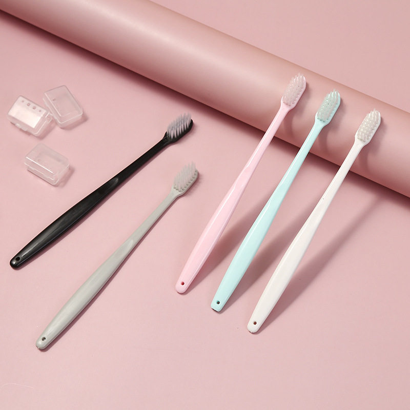 网红马卡龙色日软毛小头牙刷10支牙刷