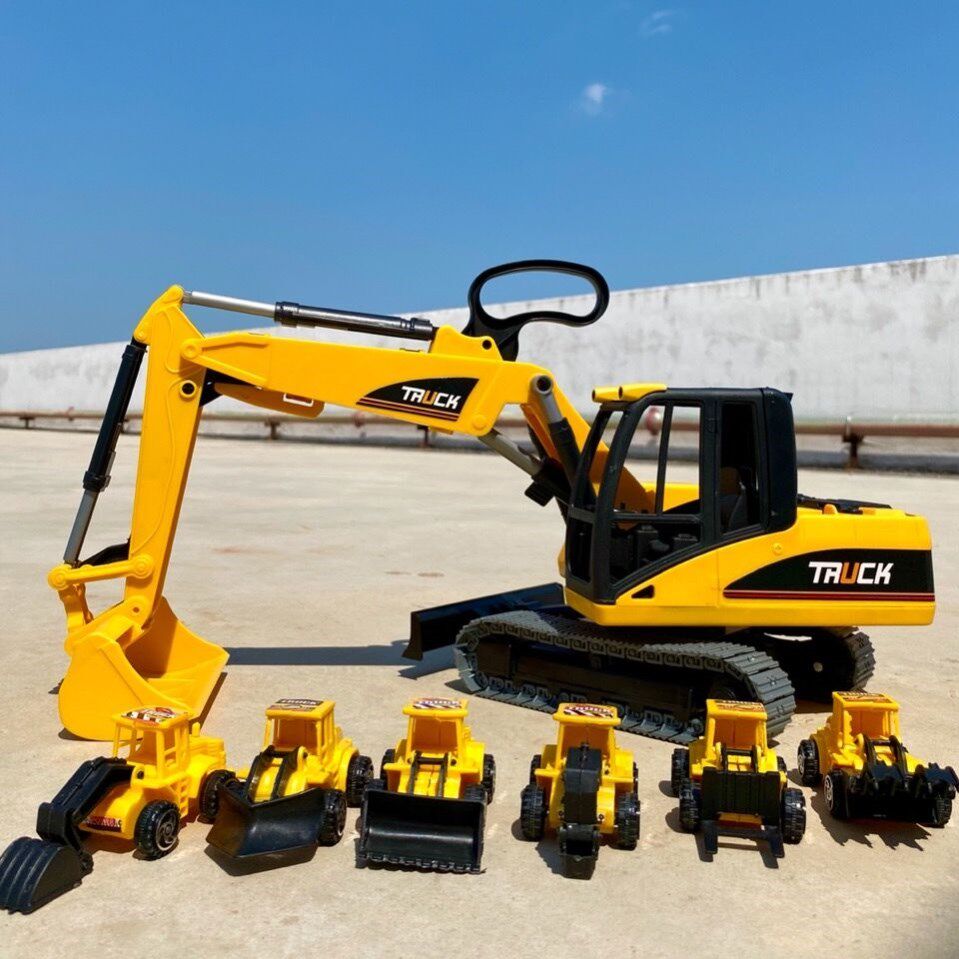 玩具儿童玩具大号挖掘机模型型车挖机玩具车开发智力惯性