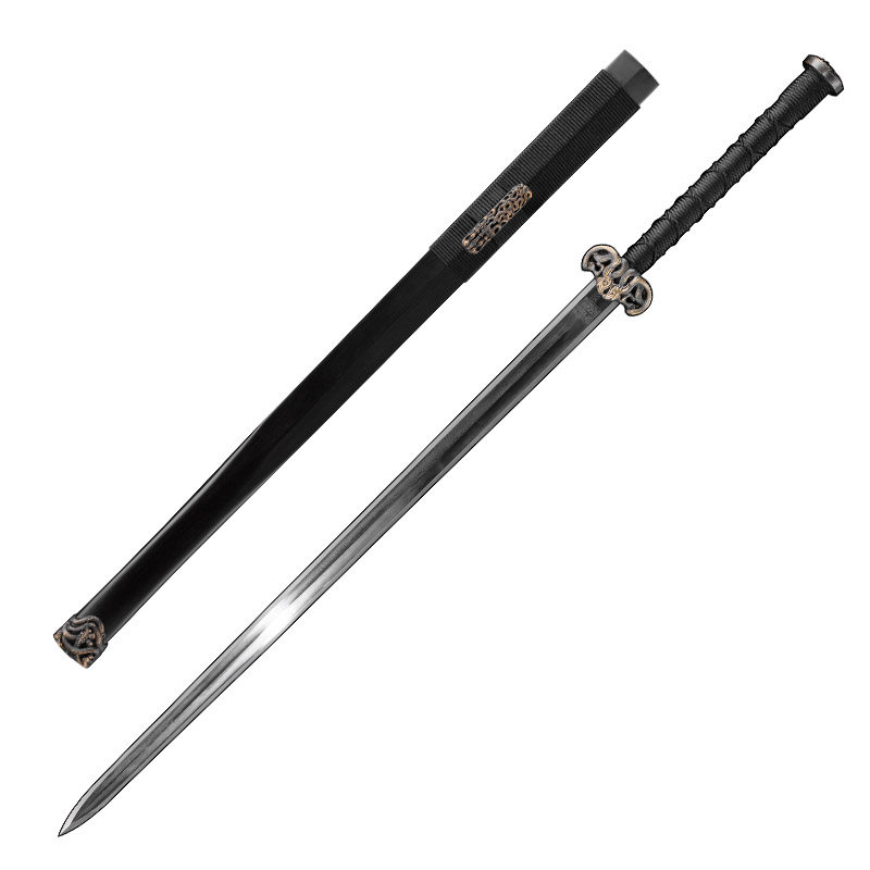 龙泉字号宝剑儡具剑八面汉剑花纹一体长剑冷兵器刀剑