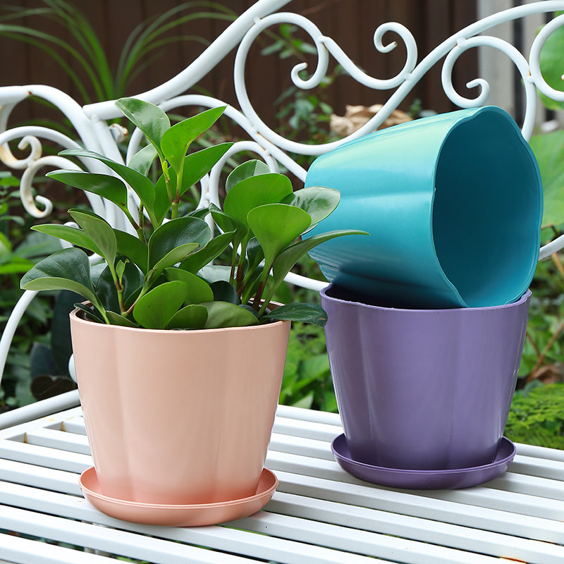 花盆加厚加仑阳台家用塑料创意个性大号种植兰花花盆