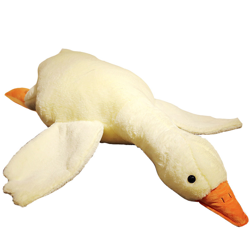 可爱大白鹅抱枕毛绒玩具大鹅玩偶抱睡公仔布娃娃女生床上睡觉夹腿