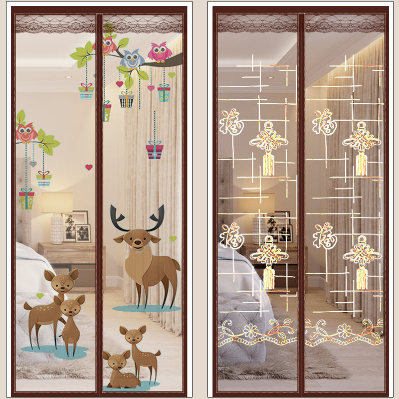 防蚊门帘磁性魔术夏季纱门纱窗家用隔断自吸门帘