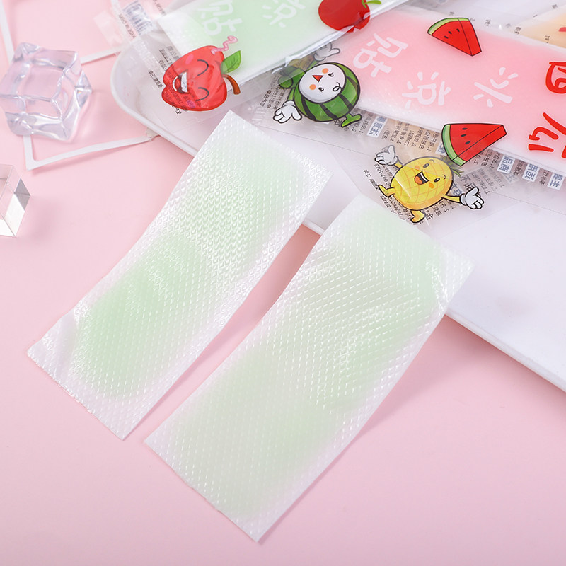 夏季水果味冰凉降温贴冰贴退热贴学生军训清凉贴防暑贴手机降温贴