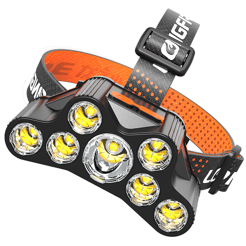 头戴头灯强光充电超亮远射户外夜钓钓鱼专用头灯