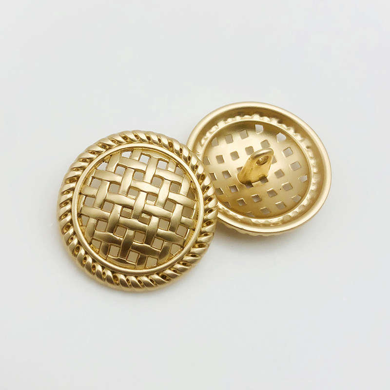 高档镂空西装纽扣金属圆形百搭时尚大衣西装服装扣子金色西服钮扣