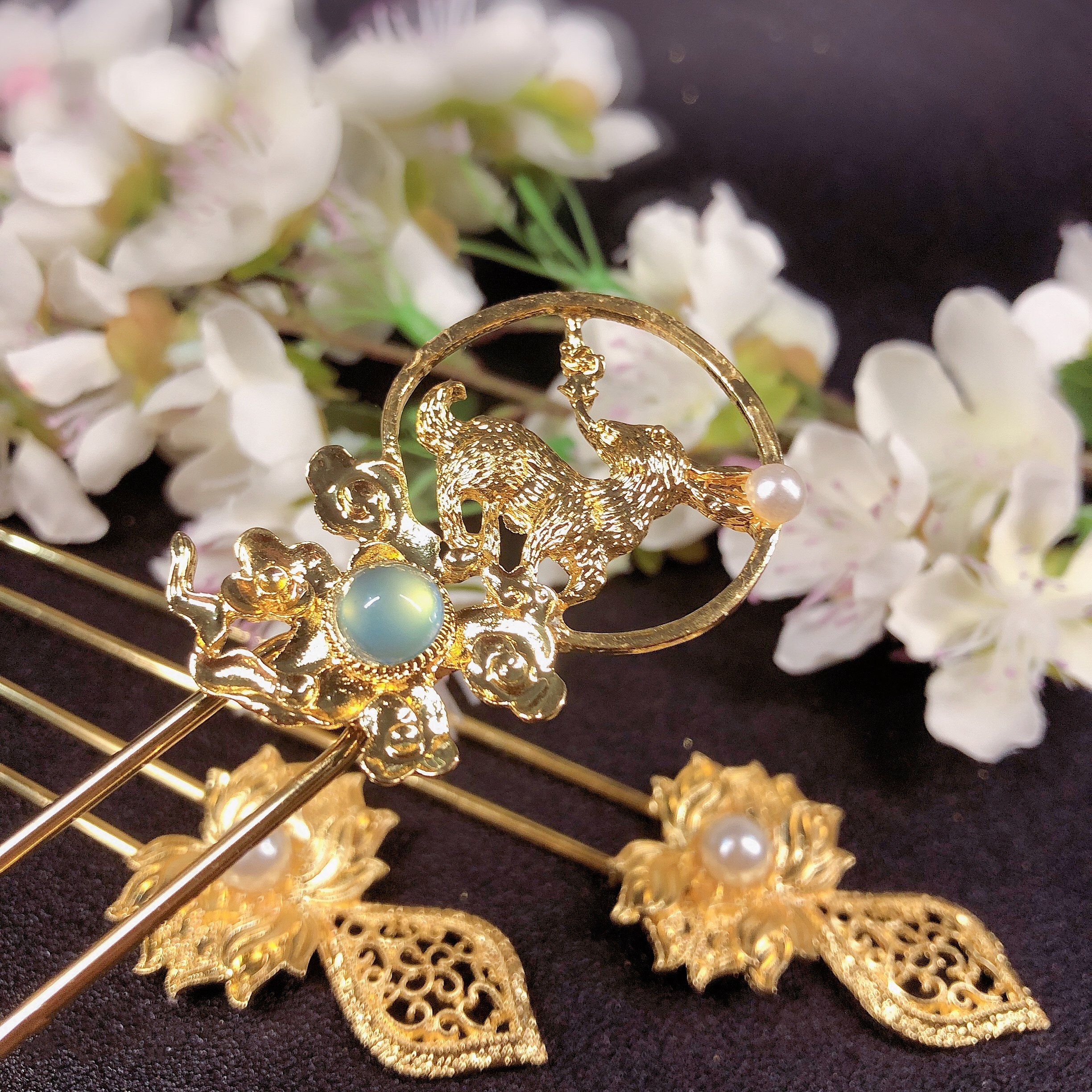 古风汉服发饰头饰明清古装配饰流苏步摇插梳发饰