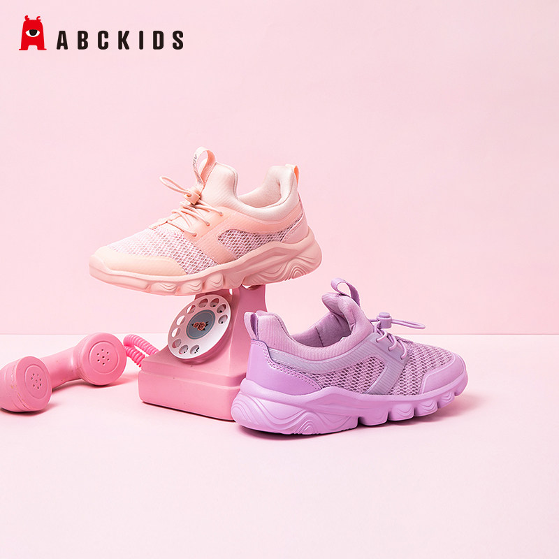 清仓abckids童鞋儿童运动鞋女童透气跑步断码春夏运动鞋
