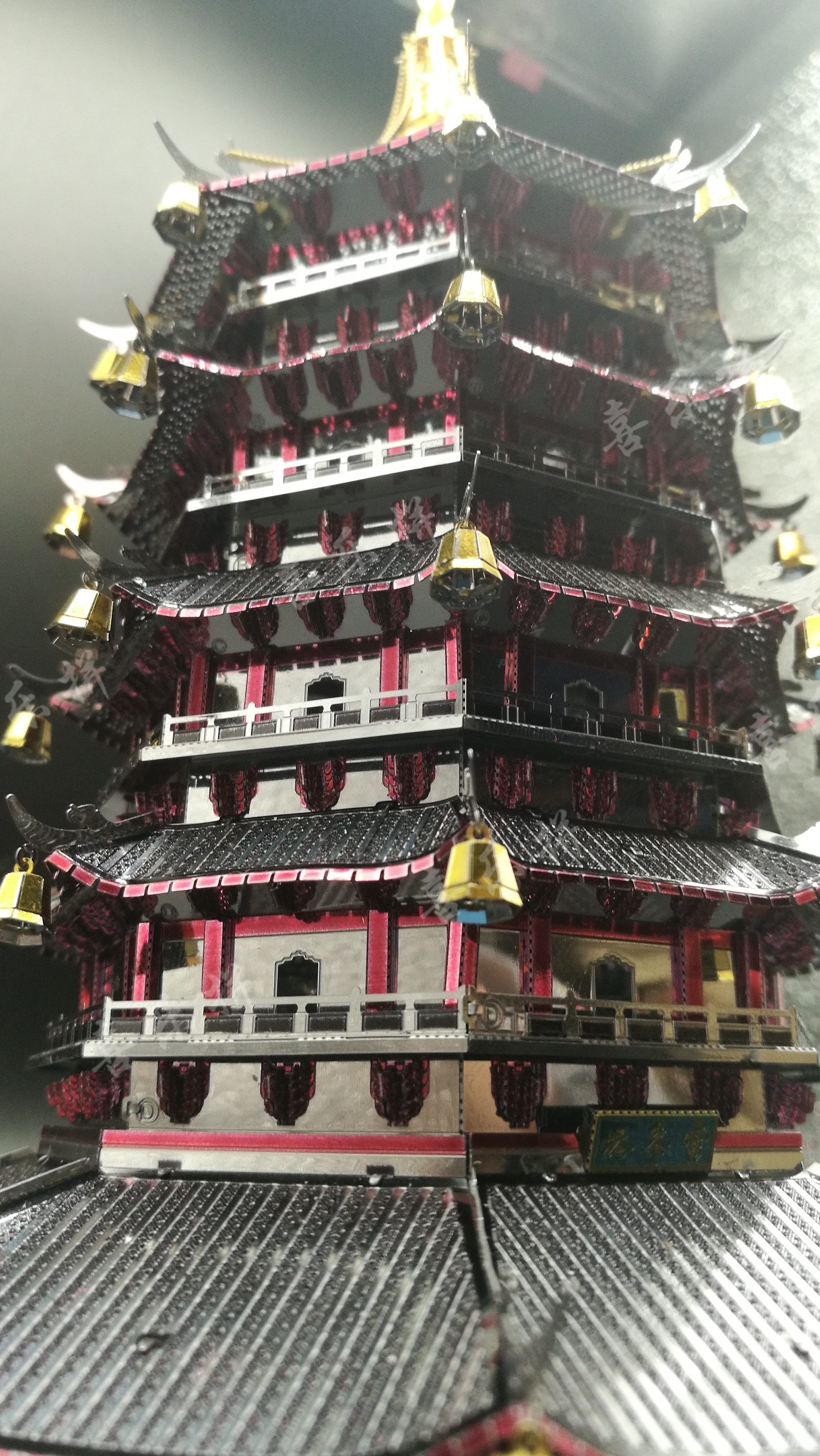 包邮拼酷雷峰塔3d立体金属拼图建筑拼装模型建筑