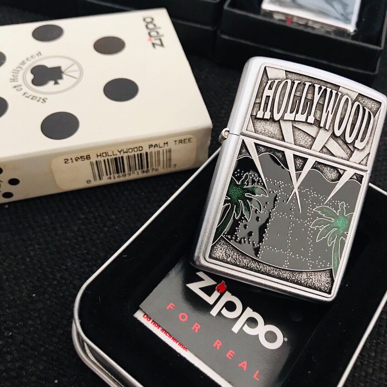 zippo打火机美版原装惊喜贴章好莱坞星光大道21056保真zippo