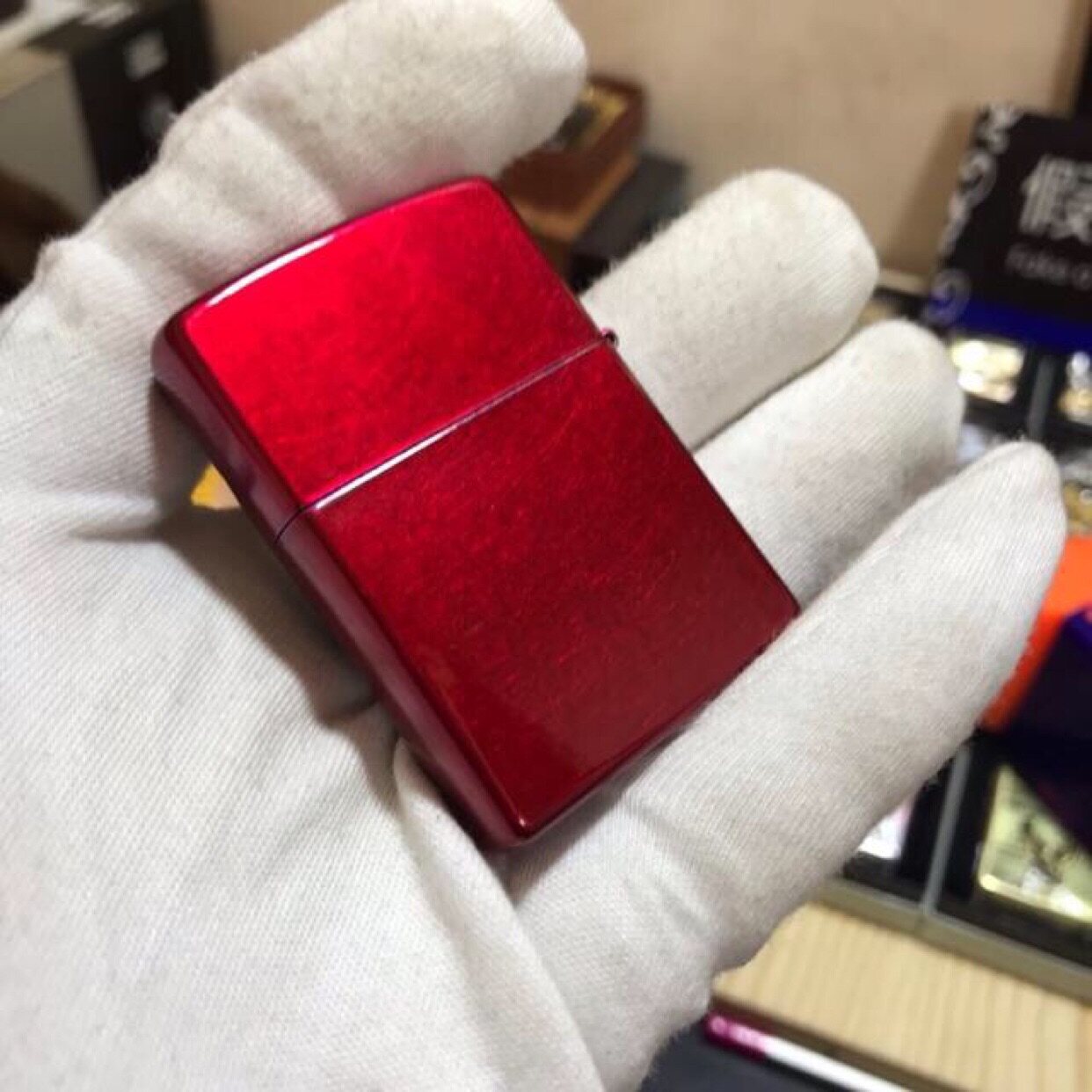 zippo打火机07年红漆黑暗武士24282愿你脚下下生zippo