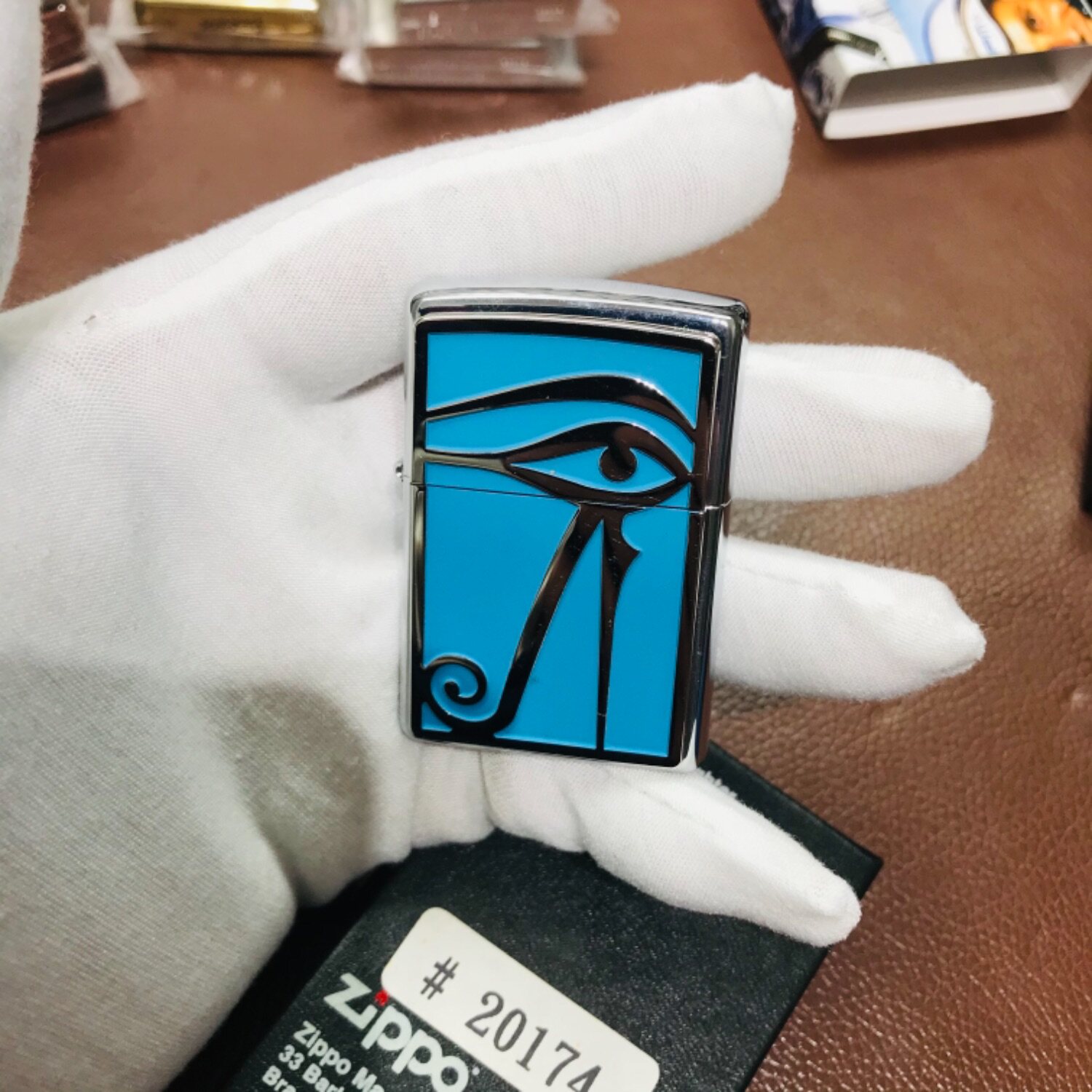 zippo打火机惊喜徽章太阳神之眼20174全新绝版停产机zippo