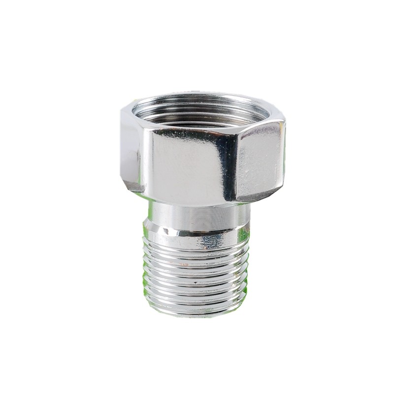 明装三角淋浴阀门不锈钢接头配件46分内外转接头其它卫浴配件