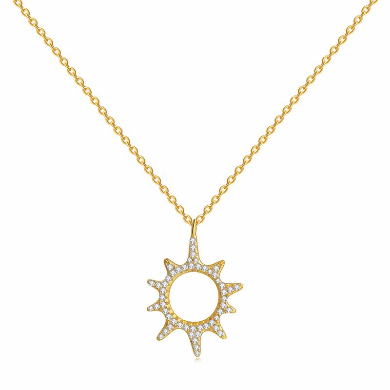 锁骨littlejoys太阳项链毛衣吊坠大气秋冬网红项链