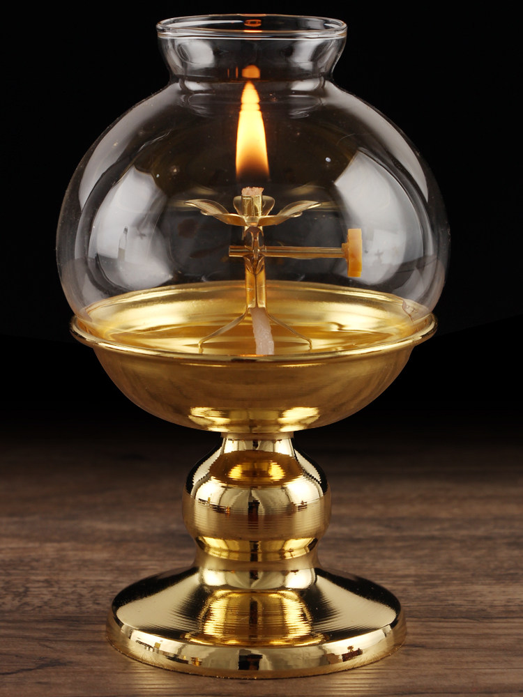 油灯供佛佛教家用食用油食用苏油灯酥油佛灯供灯烛台