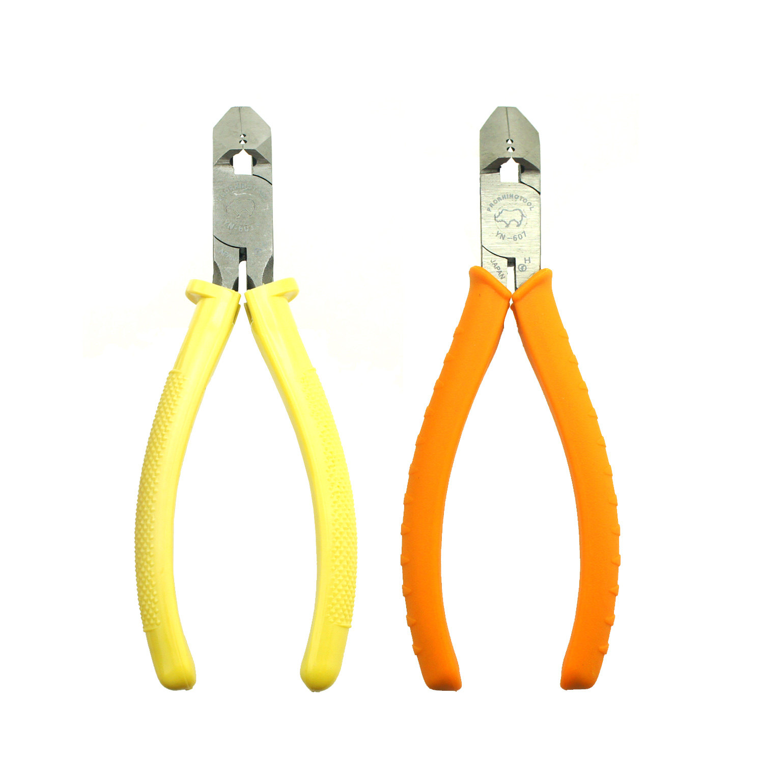 日本犀牛牛牌强力斜口钳剪钳带剥线口进口钳子斜嘴钳