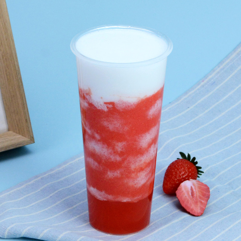 仿真芝士草莓沙冰模型水果芝芝肉奶盖奶茶店仿真水果