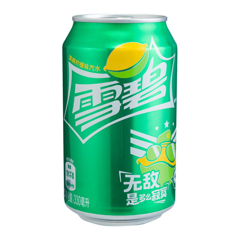 深圳正品雪碧碳酸饮料清仓汽水330ml24罐听件特价碳酸饮料