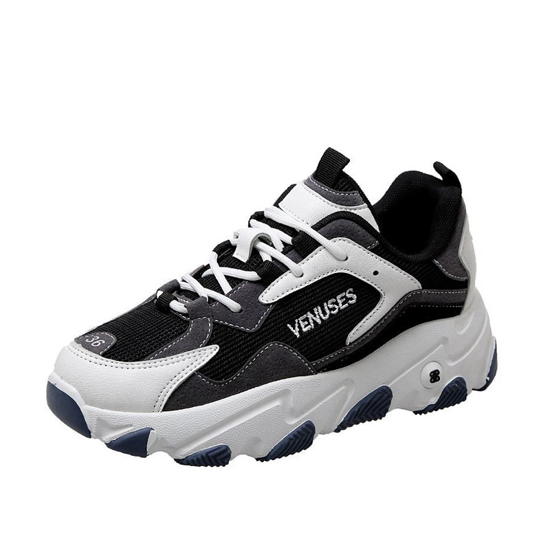 女鞋春季2020年新款老爹鞋女ins百搭运动休闲鞋女厚底透气鞋子潮