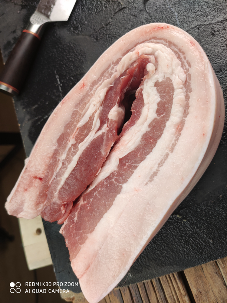 梅花冷冻现杀4斤猪脚肉猪五花猪肉肉带前腿生猪肉