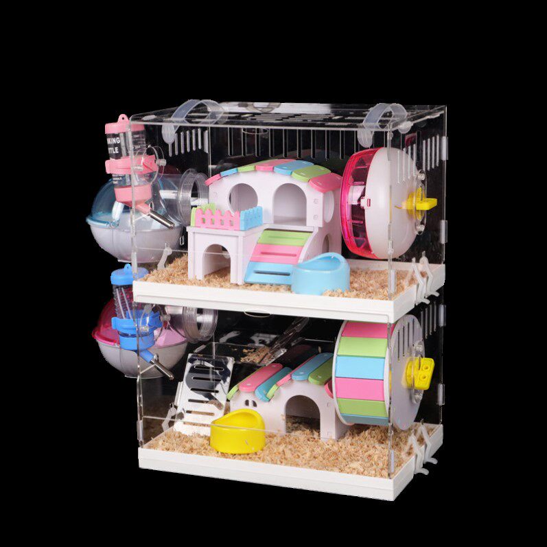 仓鼠活物笼子便宜大的套装齐全双人人间超大笼子