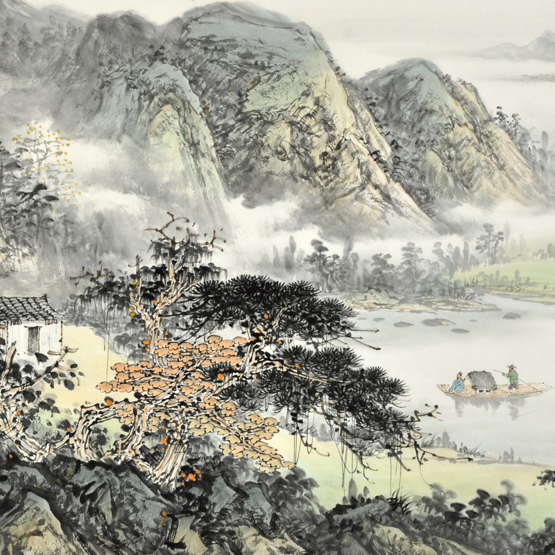 中美协名家纯手绘山水画国画真迹客厅办公室挂画画家王小平