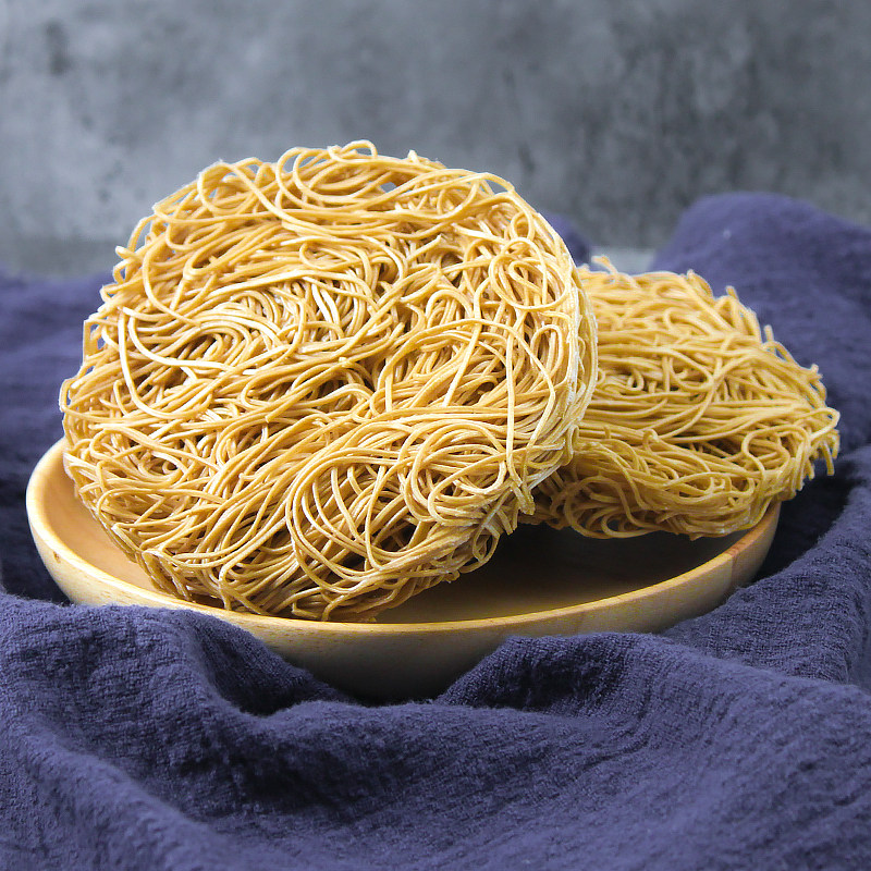 金大惠魔芋荞麦面 港式粗杂粮面条 非油炸素食蛋面720克 12块面饼