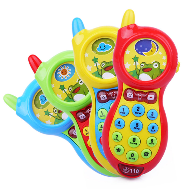 儿童玩具手机婴幼儿宝宝0-1-3岁小孩益智仿真音乐假手机玩具模型