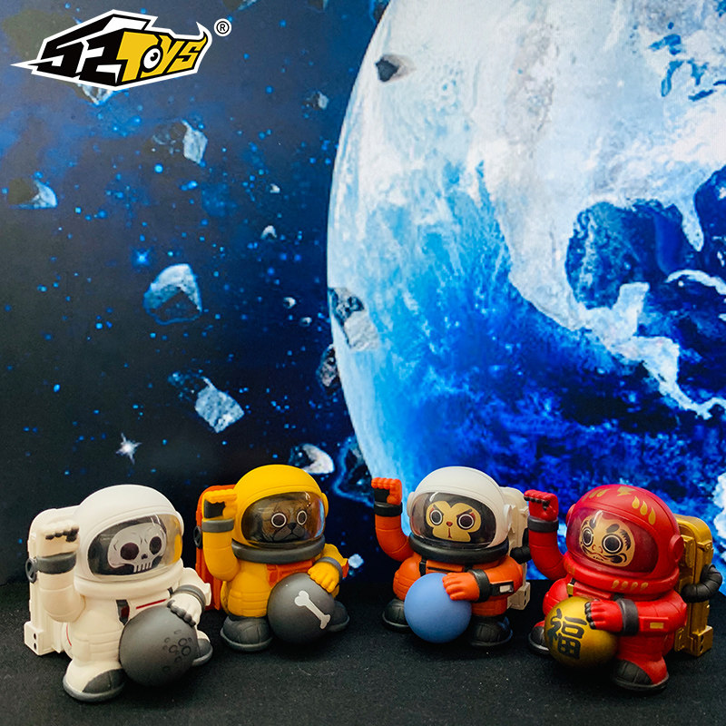 正版52toys招财宇航员第一弹盲盒盒蛋系列减压玩具潮玩盲盒