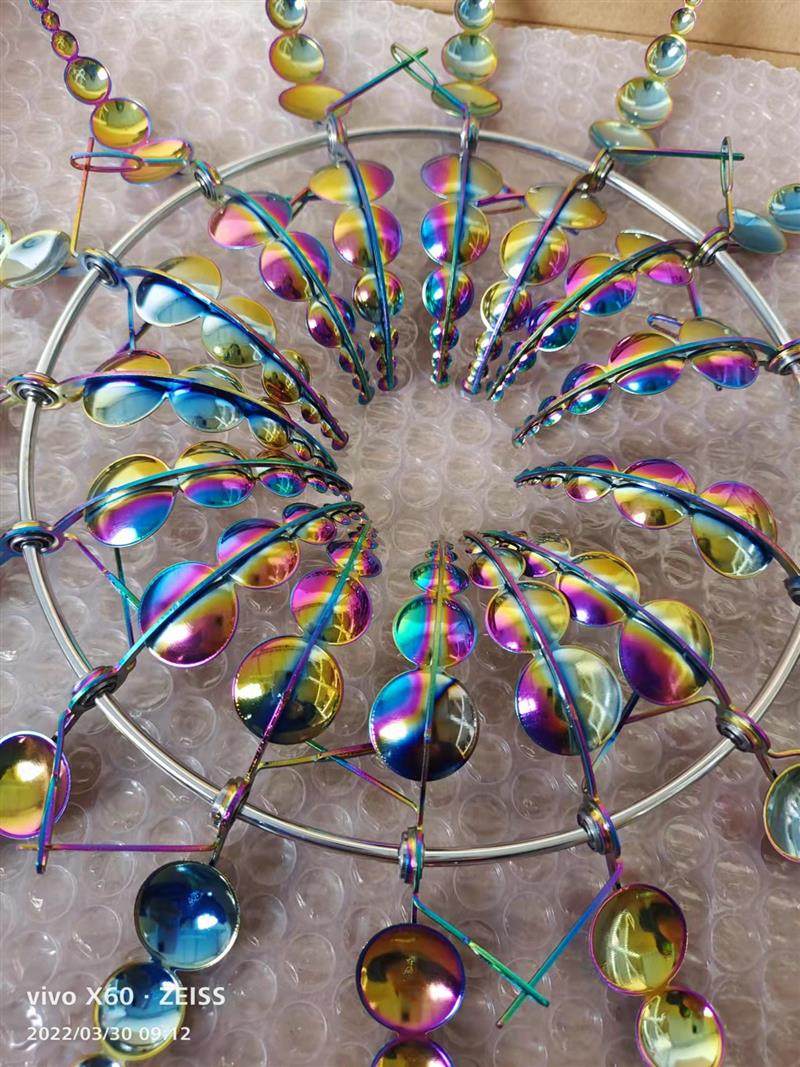 风车新款户外金属铁艺风动动力转动雕塑个性其他金属制品