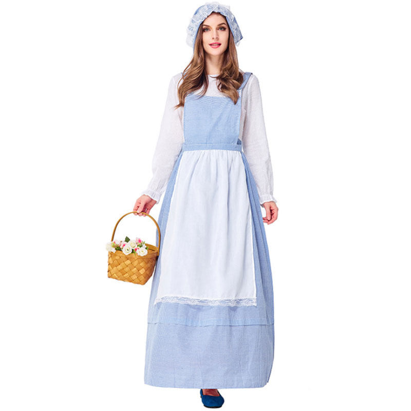 欧式田园风妇女装万圣节成人儿童亲子童话故事殖民民族服装