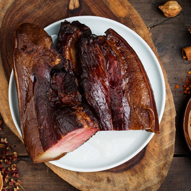 腊肉陈二洋正宗四川后腿特产3斤装烟熏咸肉农家腌肉