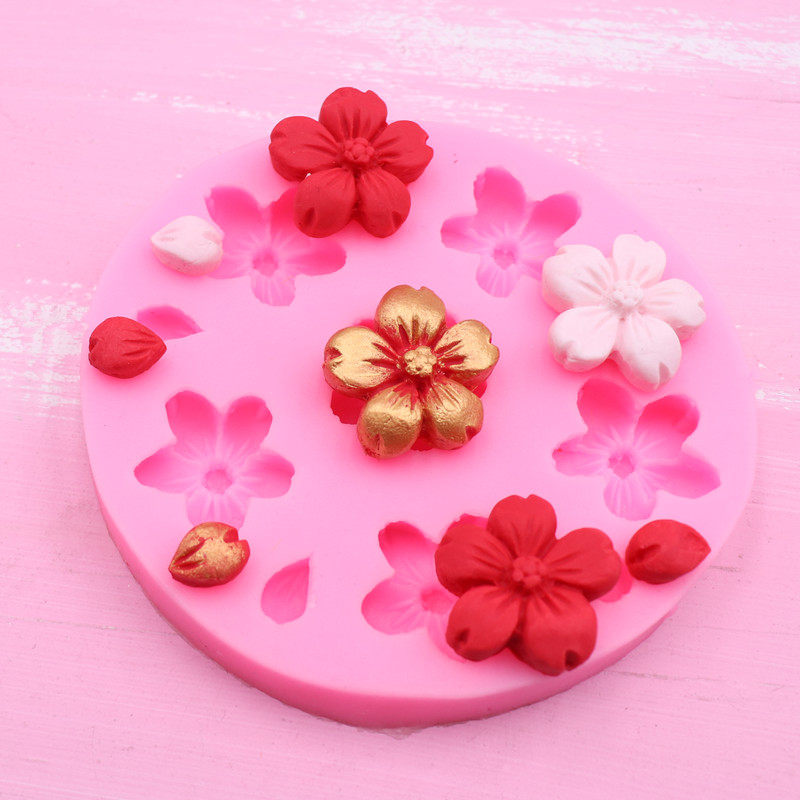 粘土模具超轻树脂花卉日式立体樱花仿真硅胶粘土