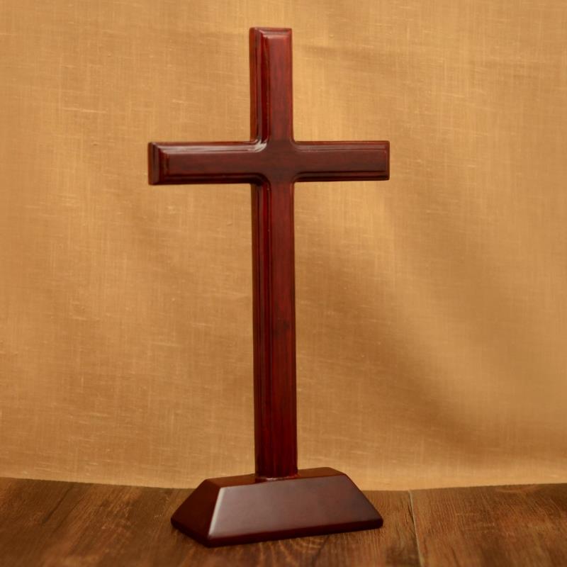 雅歌礼品|高档天然红木 十字架摆件 基督教 客厅 祭坛 精品
