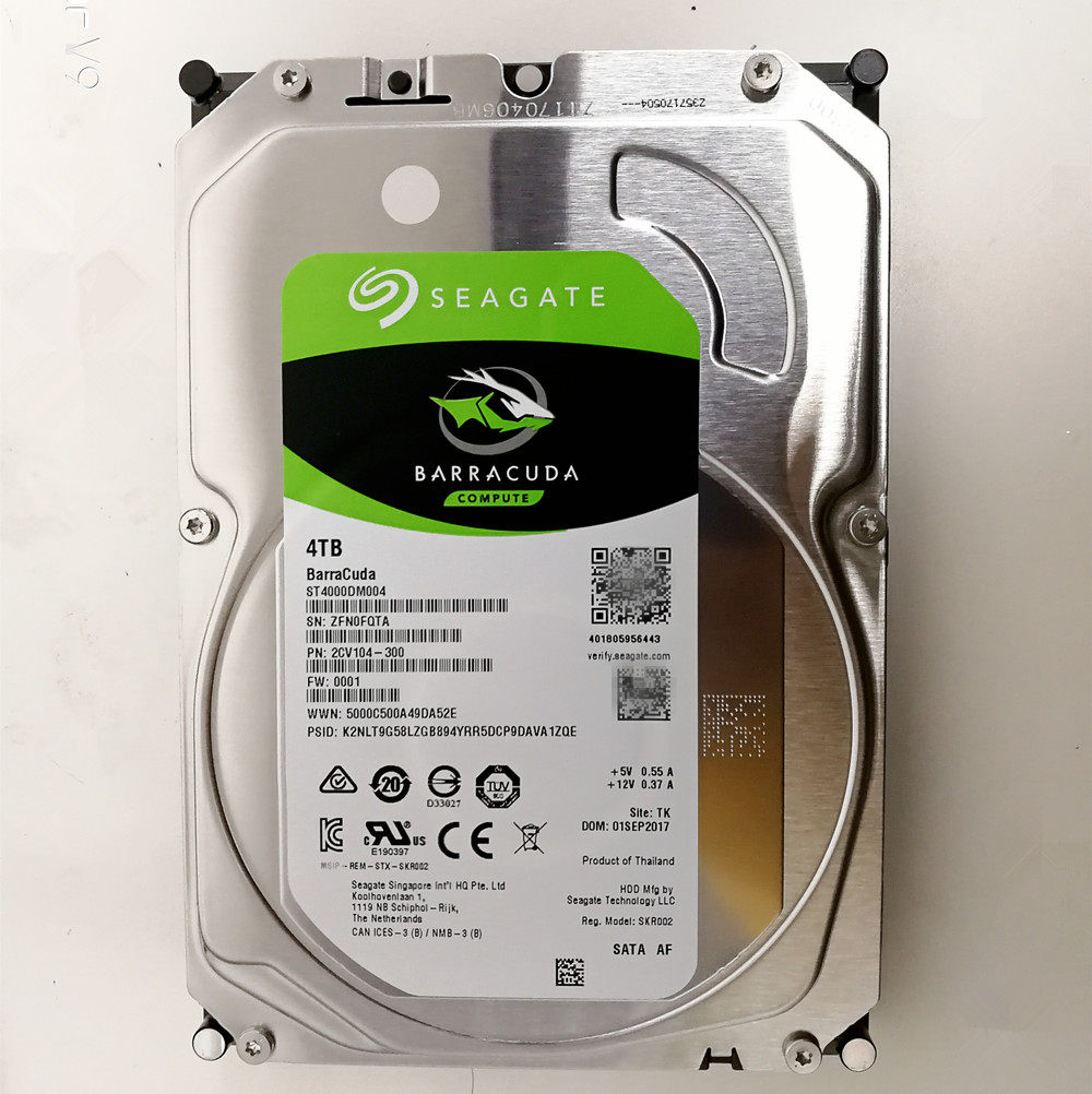 希捷酷鱼4t5400转256msata3台式机机械硬盘4tbst4000dm004