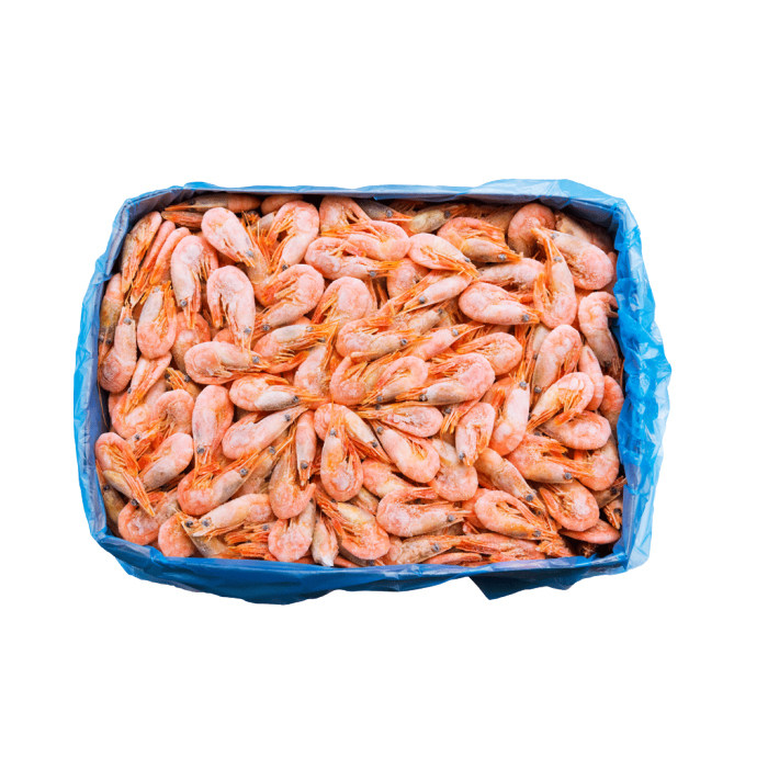 甜虾丹麦北极熊冰虾籽虾80-100北极虾肚虾类制品