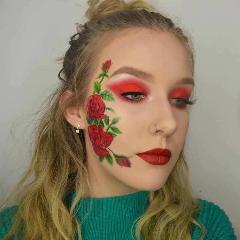 imagic 6支彩绘化妆刷原木身体油彩彩妆节日diy日常妆容眼影腮红