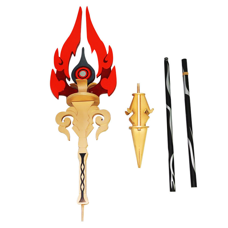 高档原神cos武器胡桃道具护摩之杖往生堂胡cosplay配件
