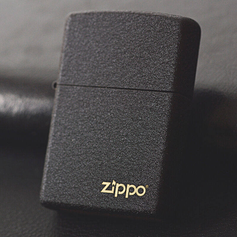 zippo裂漆打火机正版军队经典黑色磨砂哑漆之宝zippo