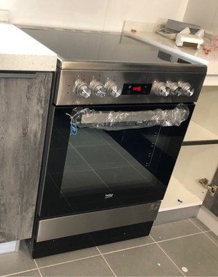 烤箱beko灶带连体电陶四眼倍科fsm67320gxs独立式抽屉电烤箱