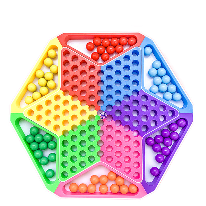 跳棋包邮弹子飞行棋合一儿童成人亲子大号多功能跳棋