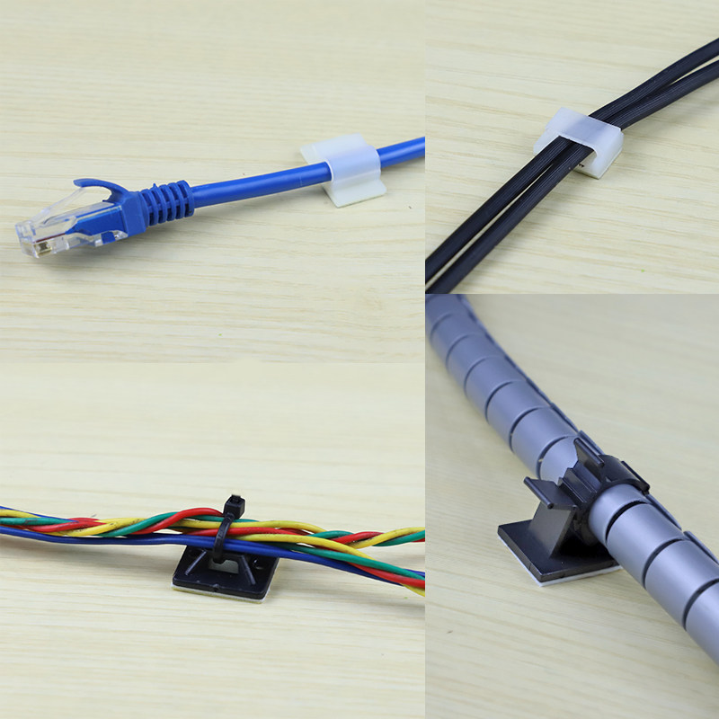 理线机箱台式电脑束线整理固定线夹包线管理线器