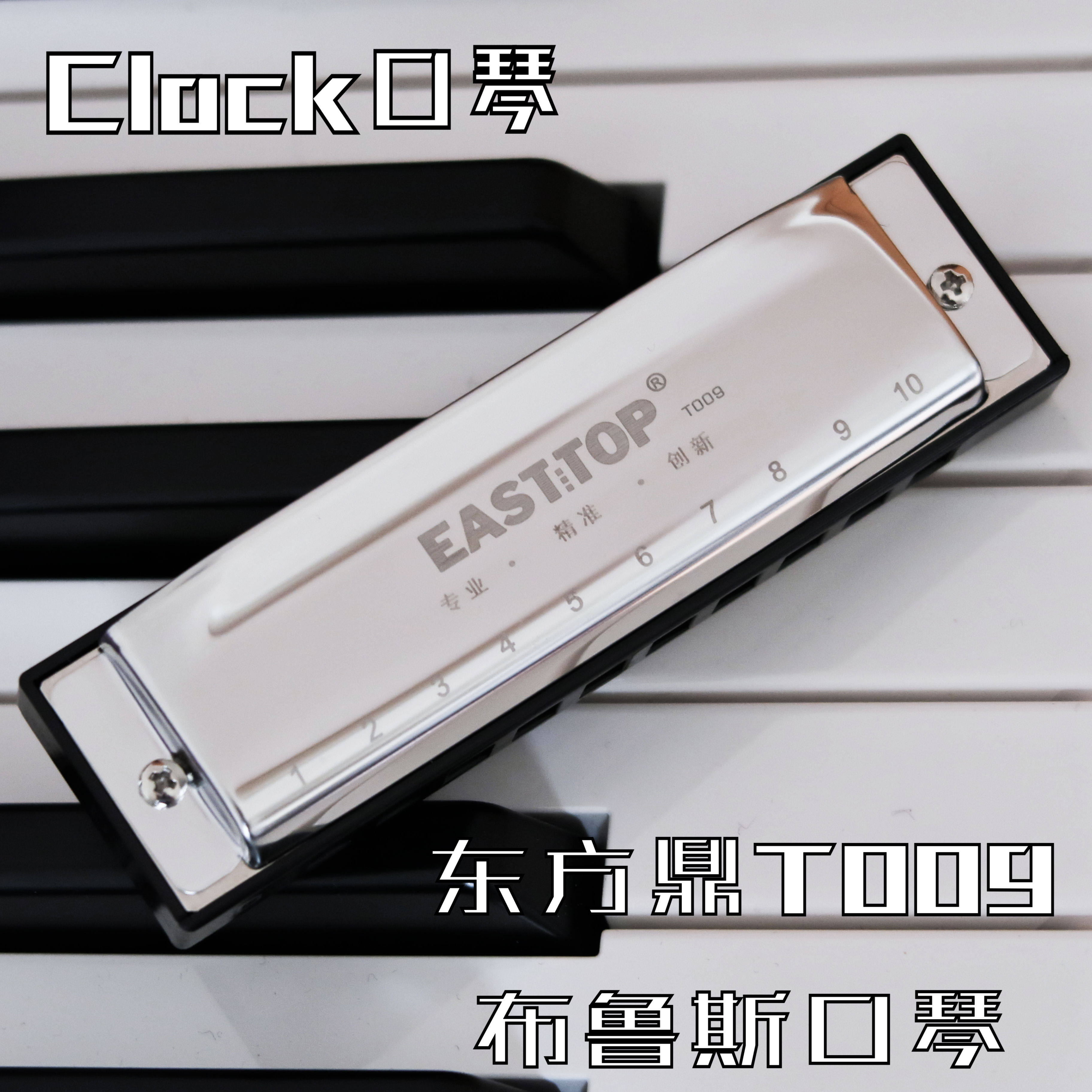 口琴东方鼎t009十孔蓝调布鲁斯新款新手入门练习推荐口琴